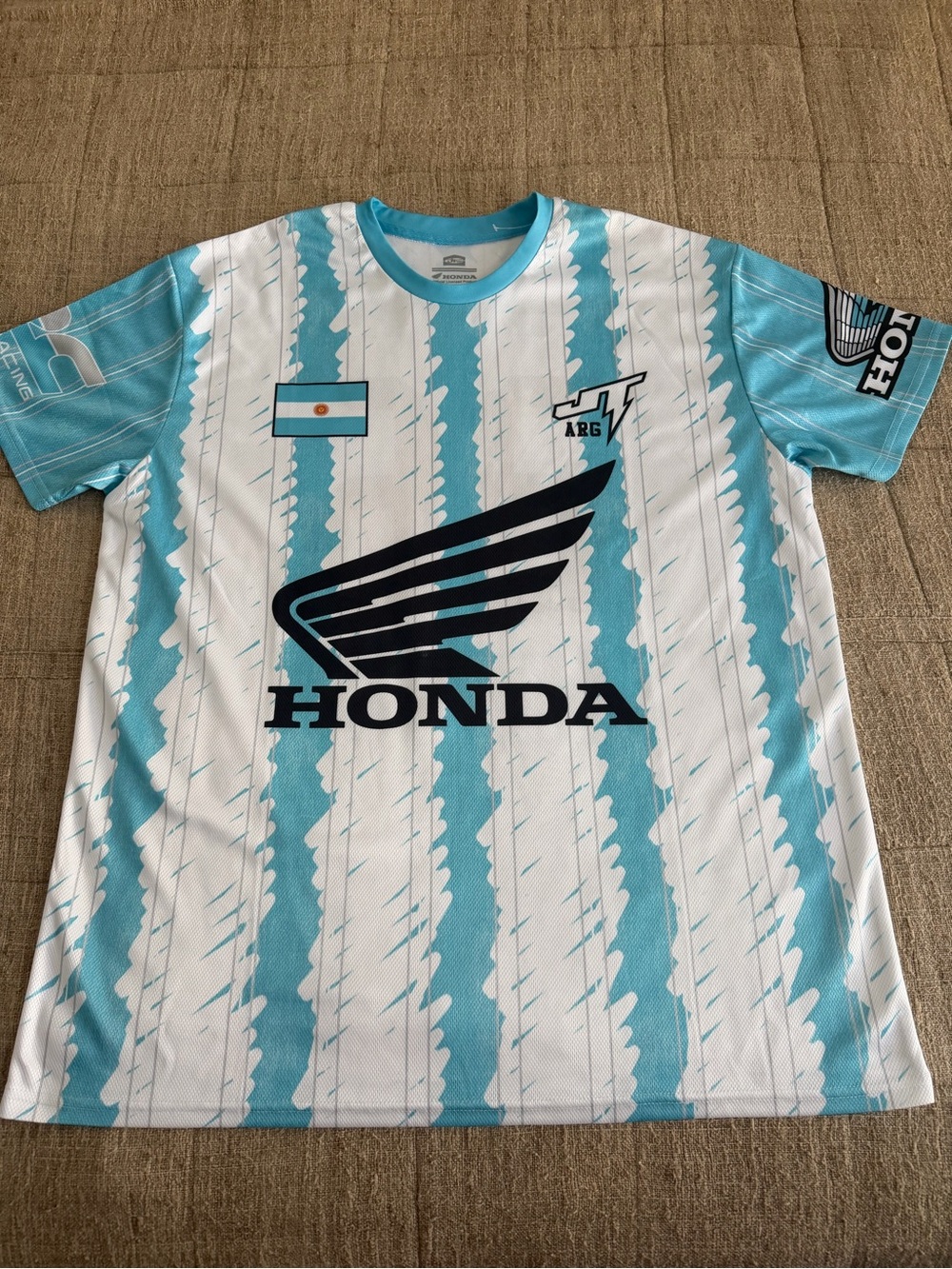 🔥RARE/HONDA RACING 26 JT RACING ARGENTINA BLUE/WHITE MENS SIZE EXTRA LARGE NWOT